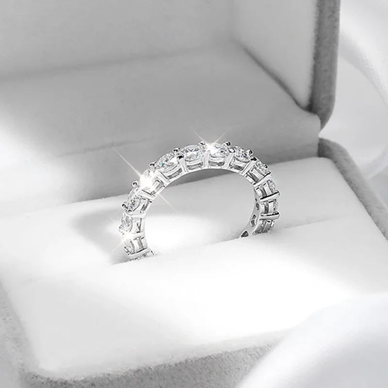 Moissanite Eternity Band