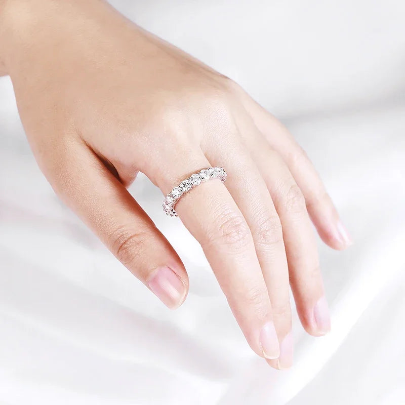 Moissanite Eternity Band