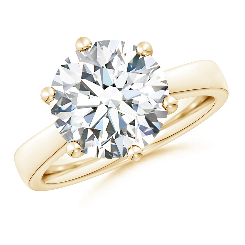 6-Prong Solitaire Round Cut Moissanite Ring