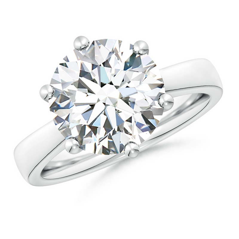 6-Prong Solitaire Round Cut Moissanite Ring
