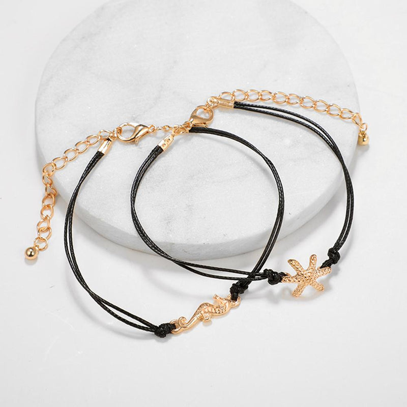 Seahorse/Turtle/Starfish/FishTail Bracelet Set