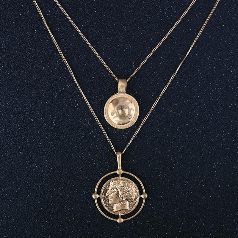 Unique Carved Coin Pendant